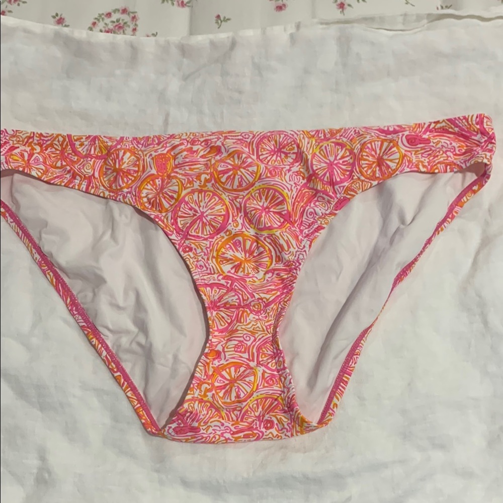 Lilly Pulitzer Pink and Orange Bikini Bottom